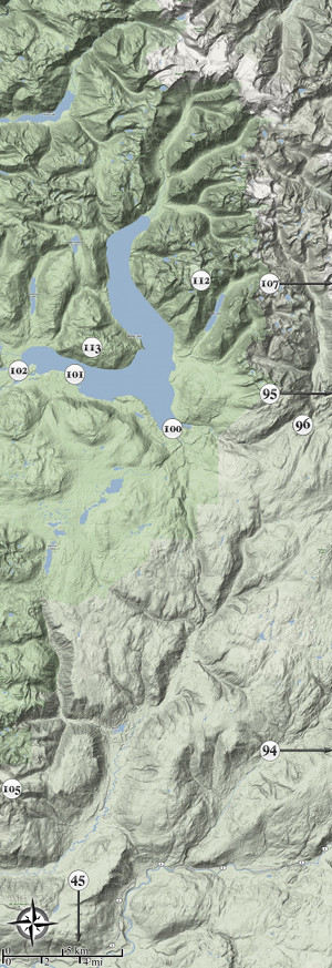 Björk & Goward eastern localities Björk & Goward eastern localities