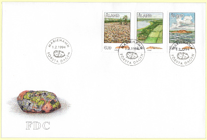 “Boulder field” First Day Cover - Åland